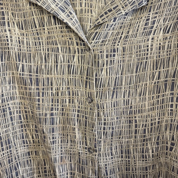 Jones New York Patterned Silk Shirt - Picture 2 of 4